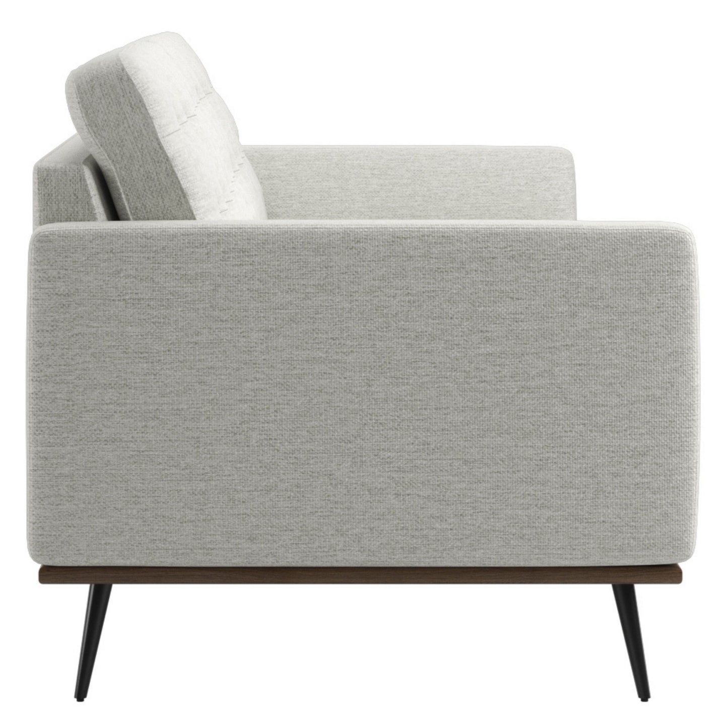 Loft Mid-century Deep Seat Sofa, Beige | 7 Feet