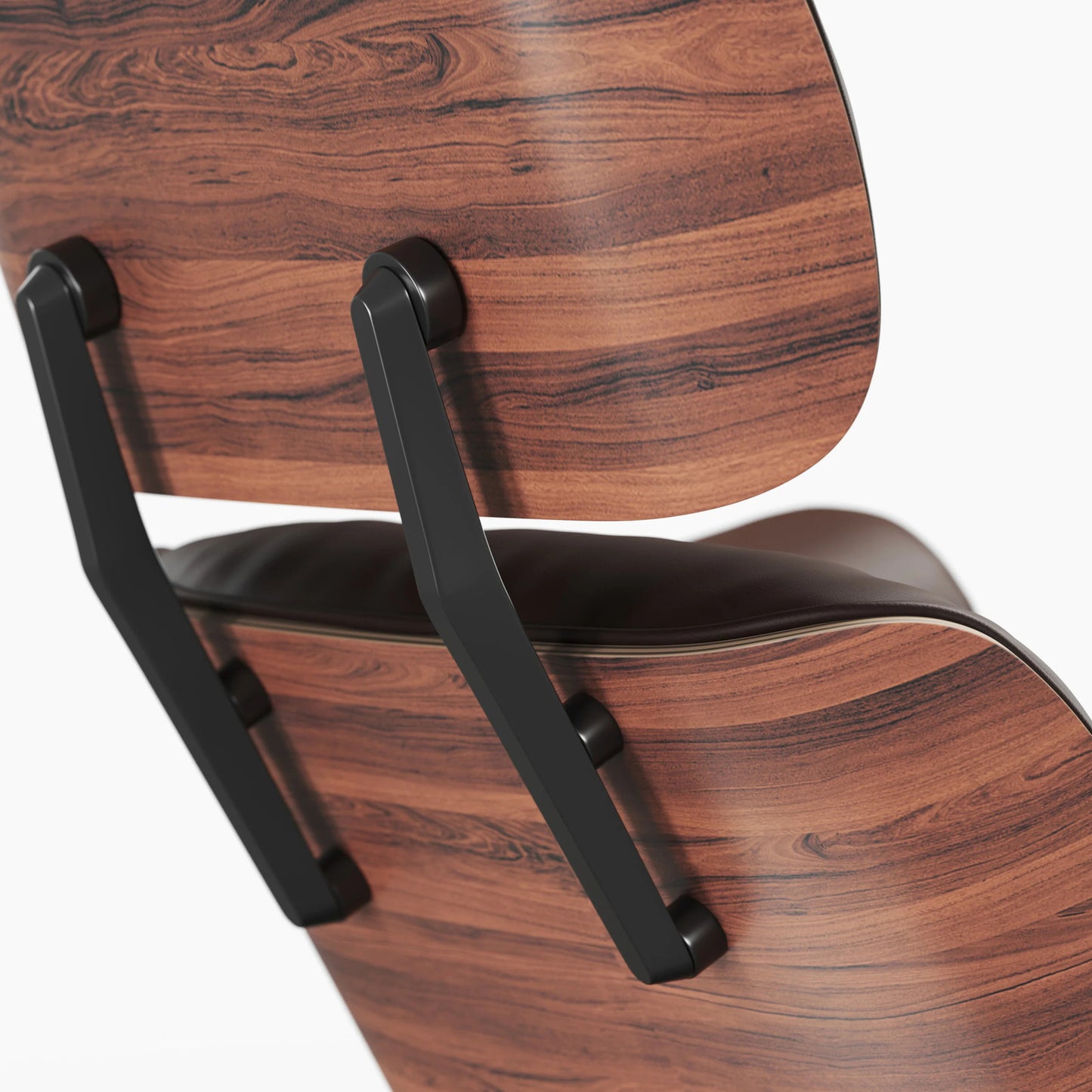 Vita Leather Lounge Chair & Ottoman, Brown