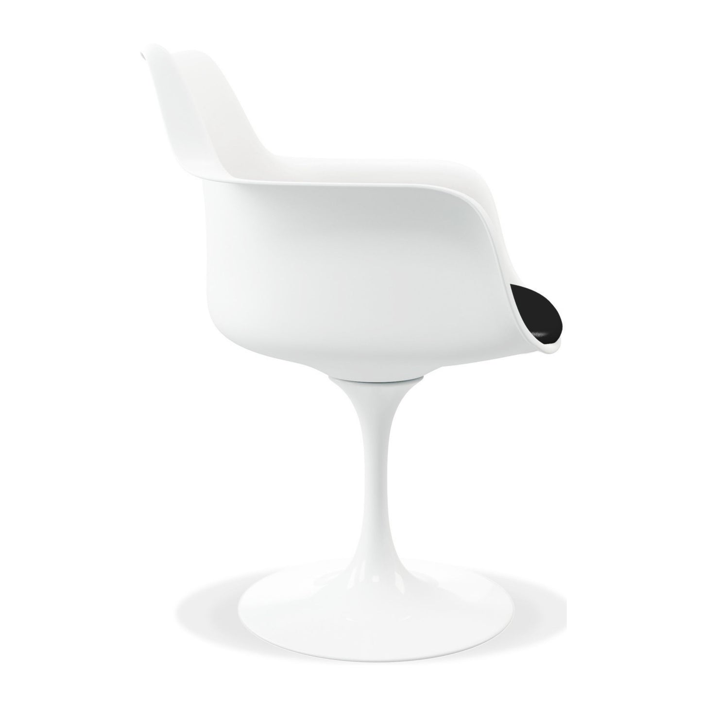 Tulip Swivel Armchair, Black