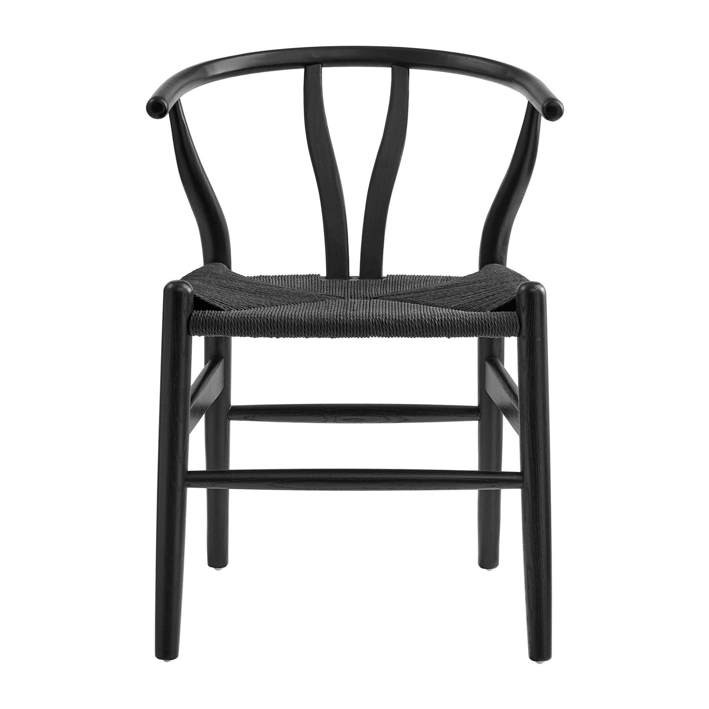 Y Dining Chair, Black-Black