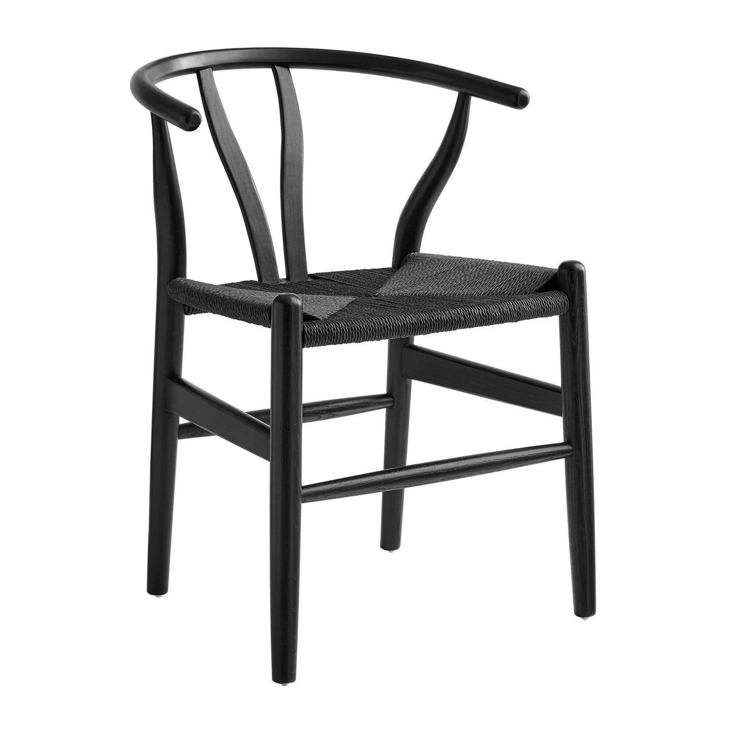 Y Dining Chair, Black-Black