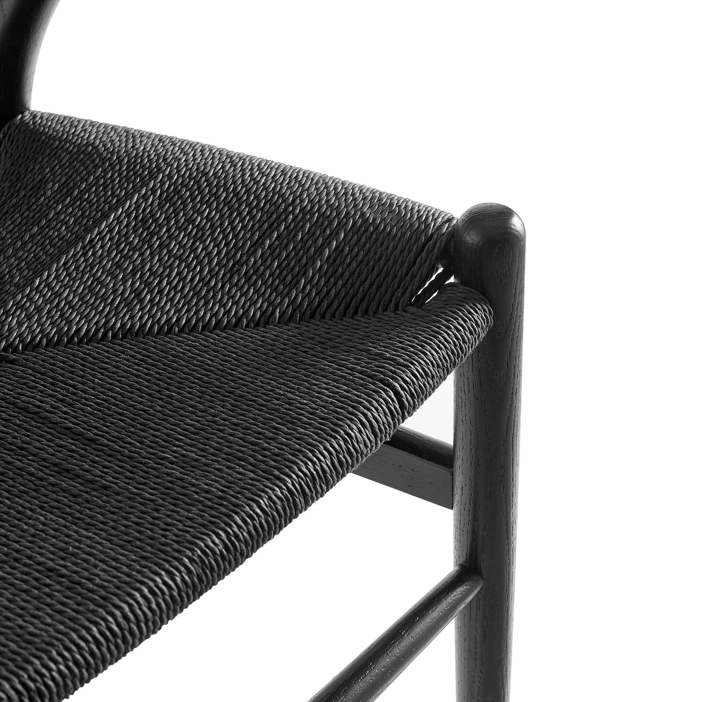 Y Dining Chair, Black-Black
