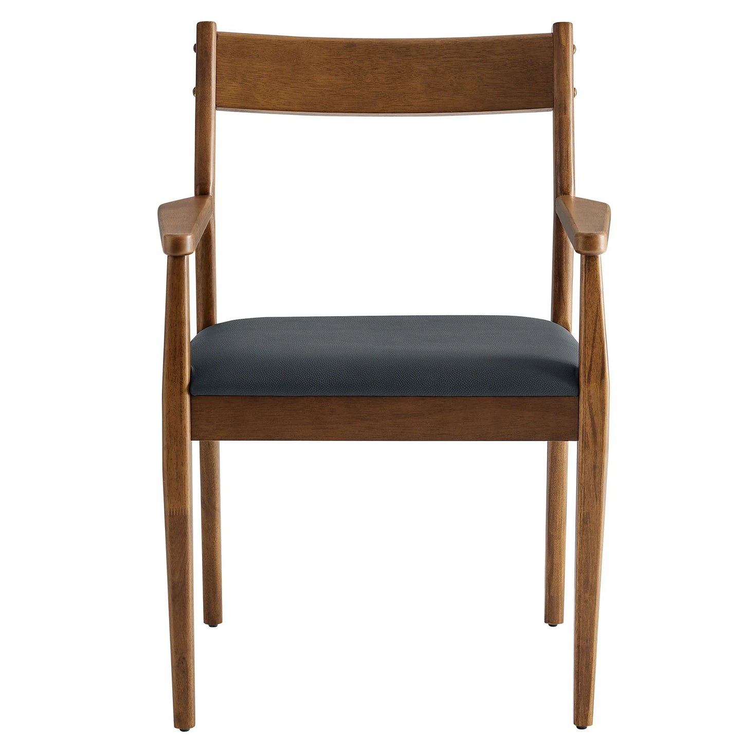 Jaiden Leather Dining Chair, Walnut
