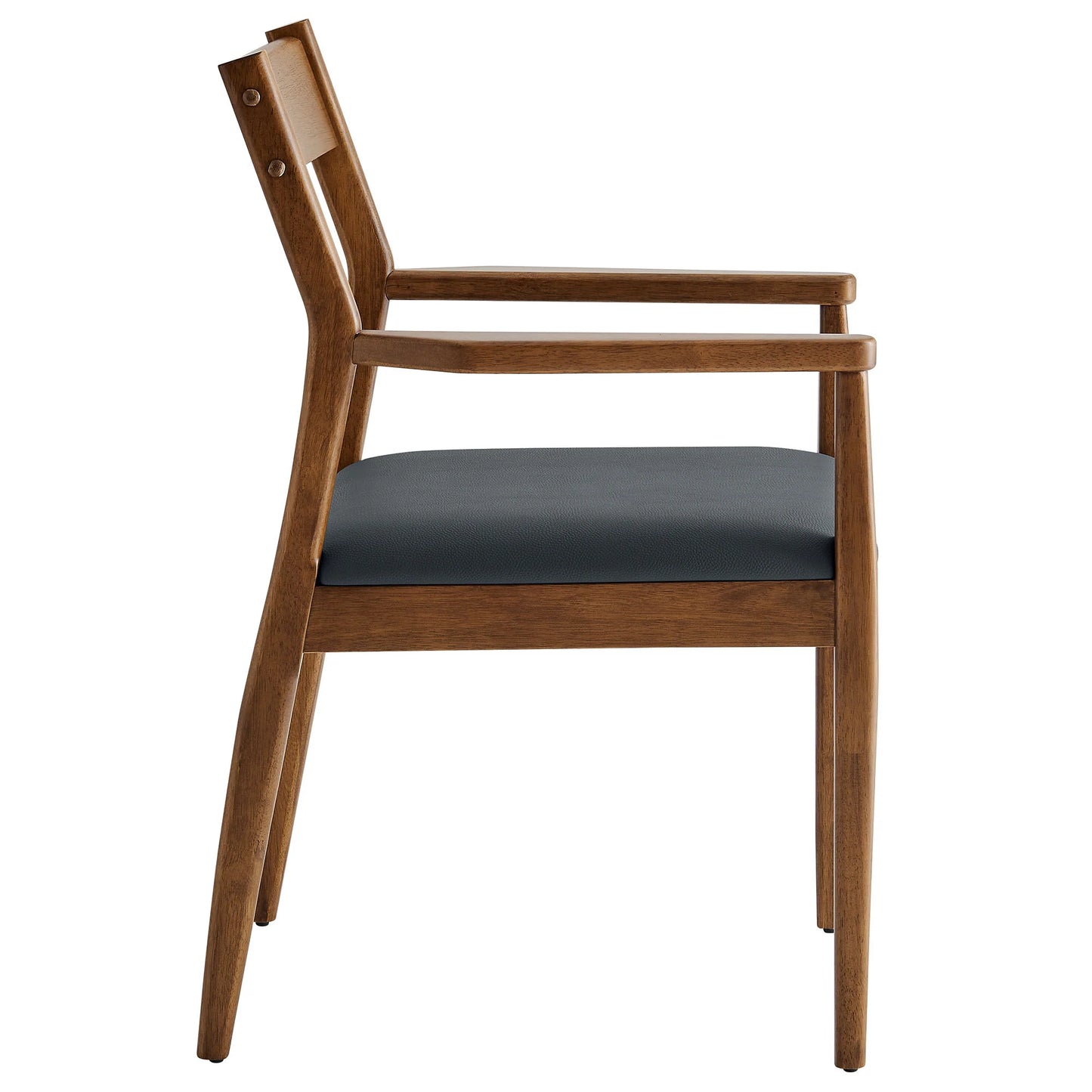 Jaiden Leather Dining Chair, Walnut