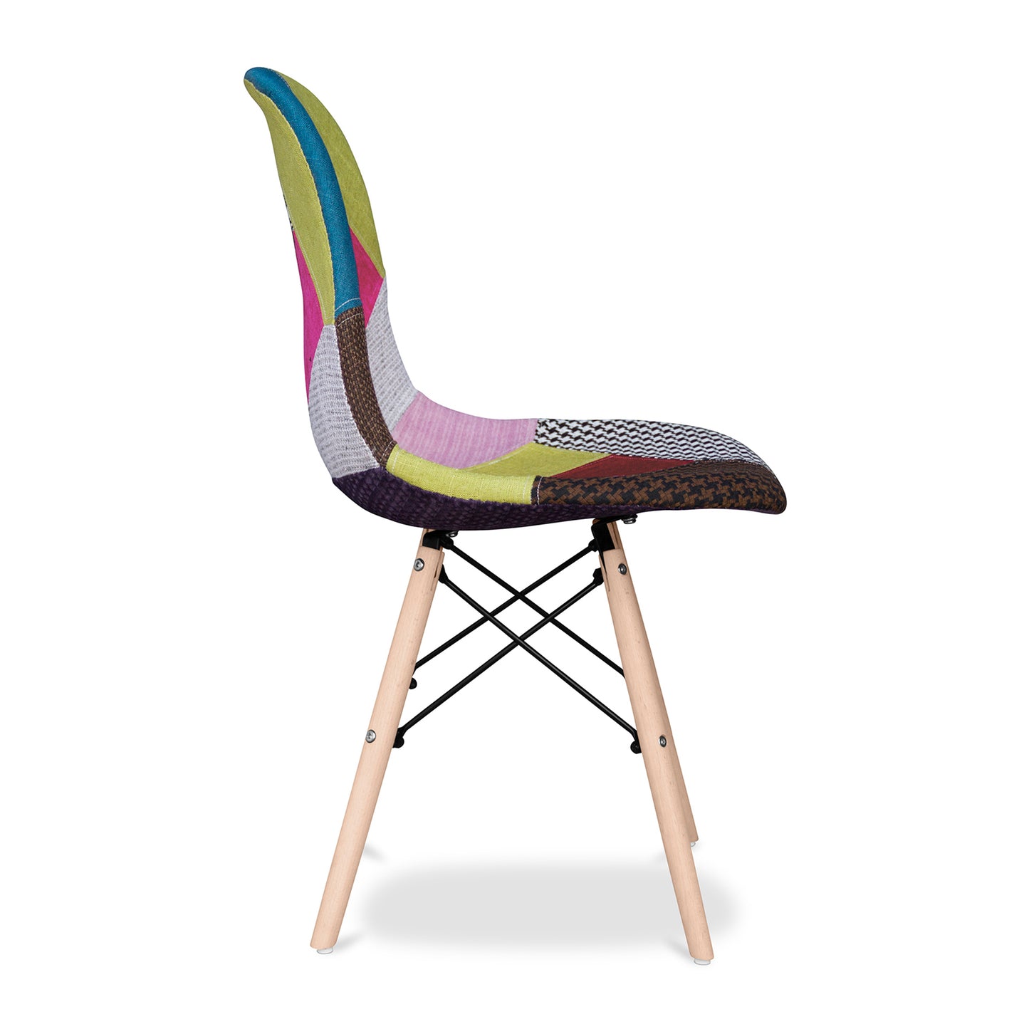Eiffel Chair With Wood Legs, Multi