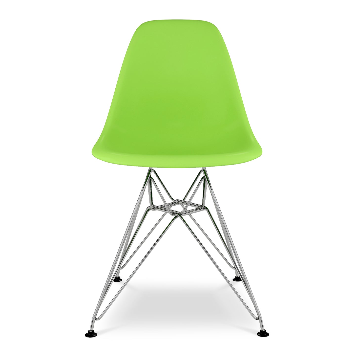Eiffel Chair With Steel Legs, Green