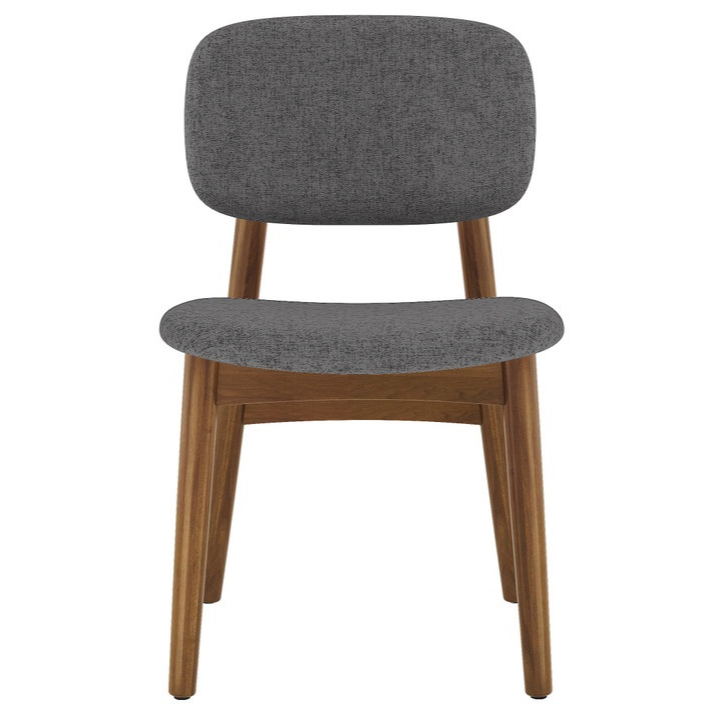Cooper Dining Chair, Walnut Stain, Gray