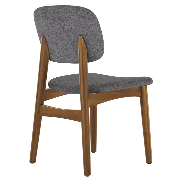 Cooper Dining Chair, Walnut Stain, Gray