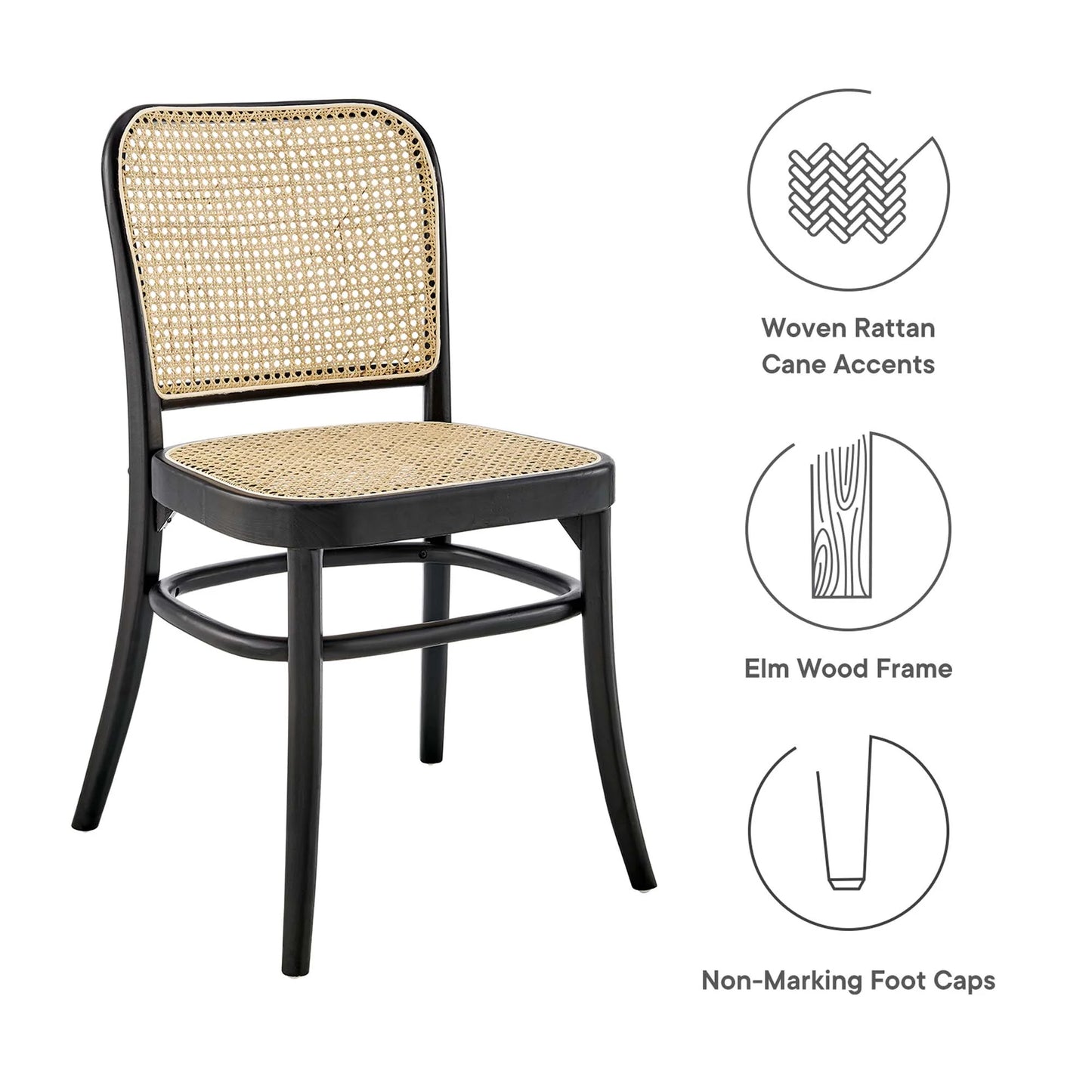 Cassie Dining Chair, Black