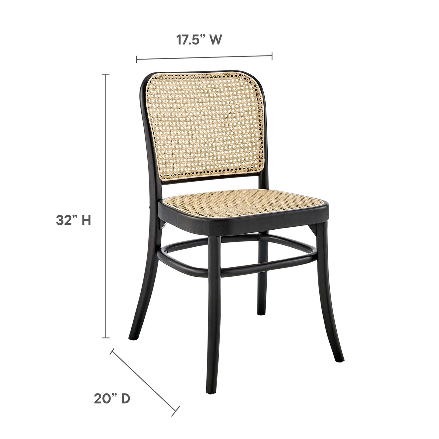 Cassie Dining Chair, Black