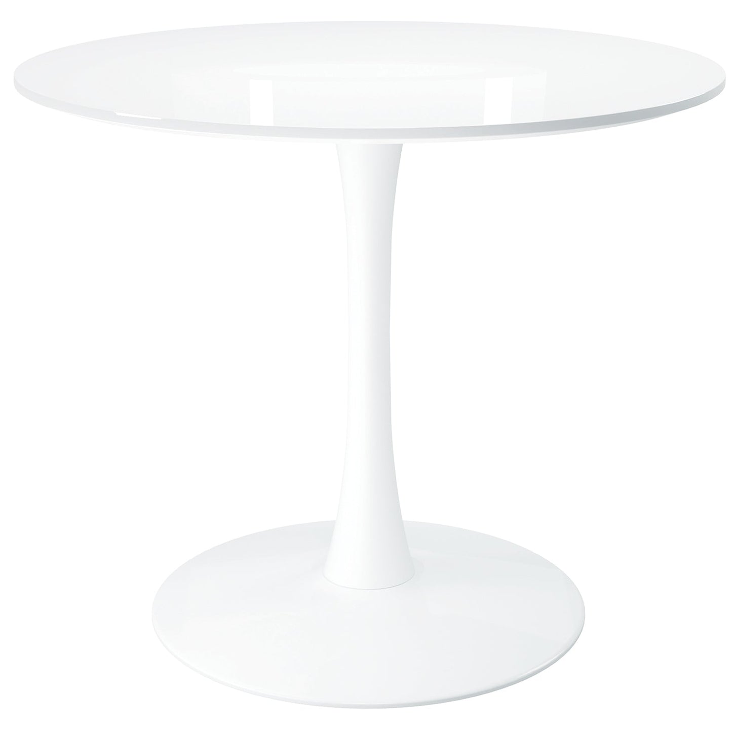 Tulip 36" Round Wood Dining Table Set, Gray