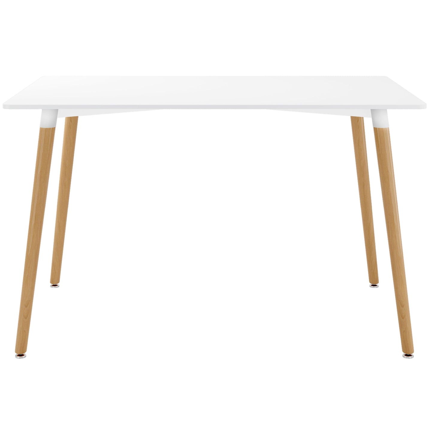 Vincent White Dining Set, Spindle Chairs