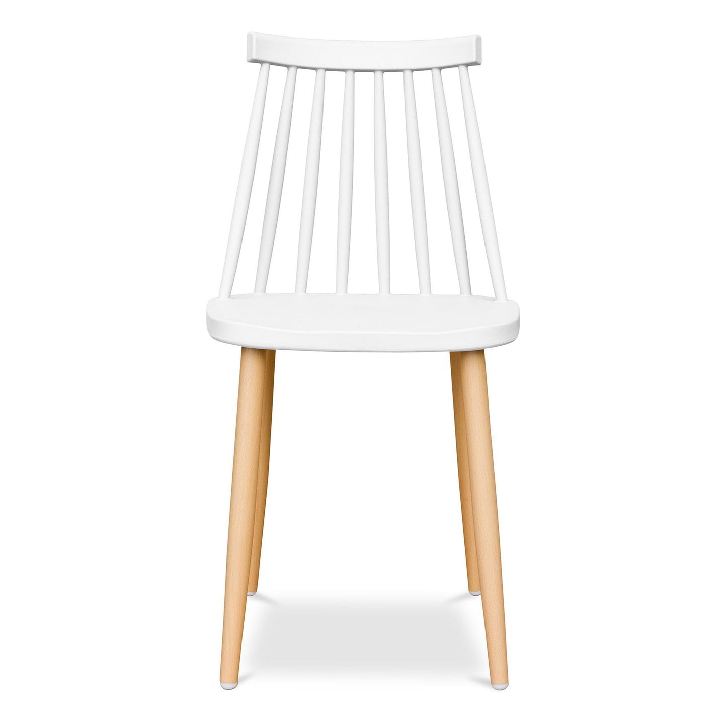 Vincent White Dining Set, Spindle Chairs