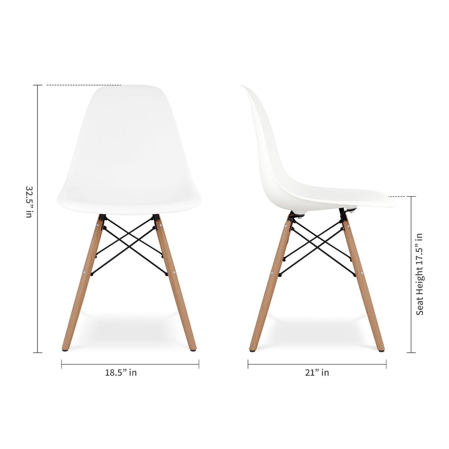 Eiffel Table Set, Steel Legs
