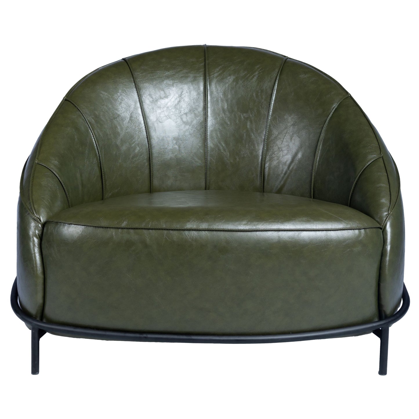 Orion Leather Armchair, Green