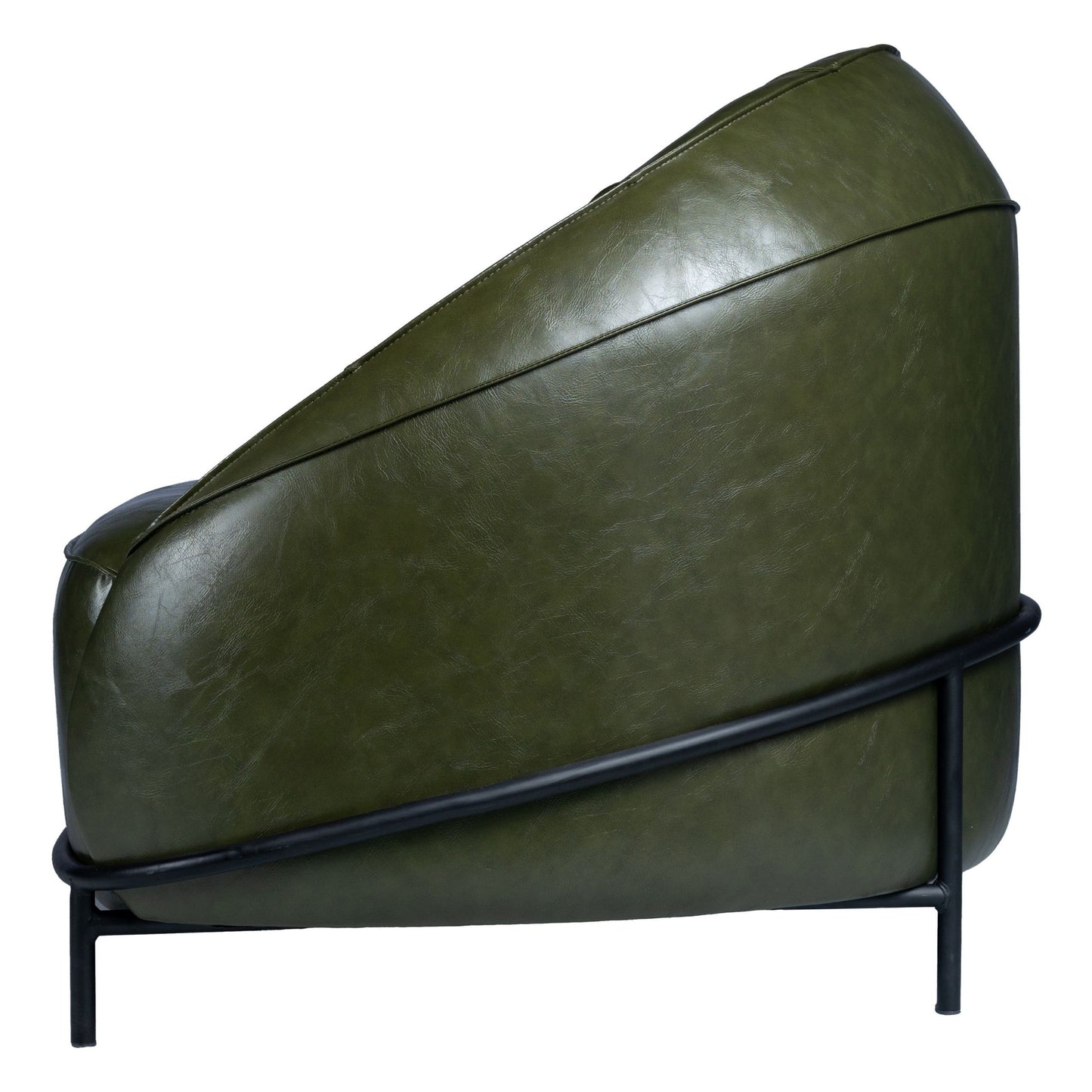 Orion Leather Armchair, Green