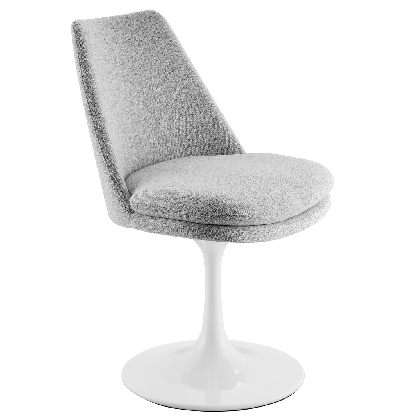 Rose Swivel Side Chair, Light Gray