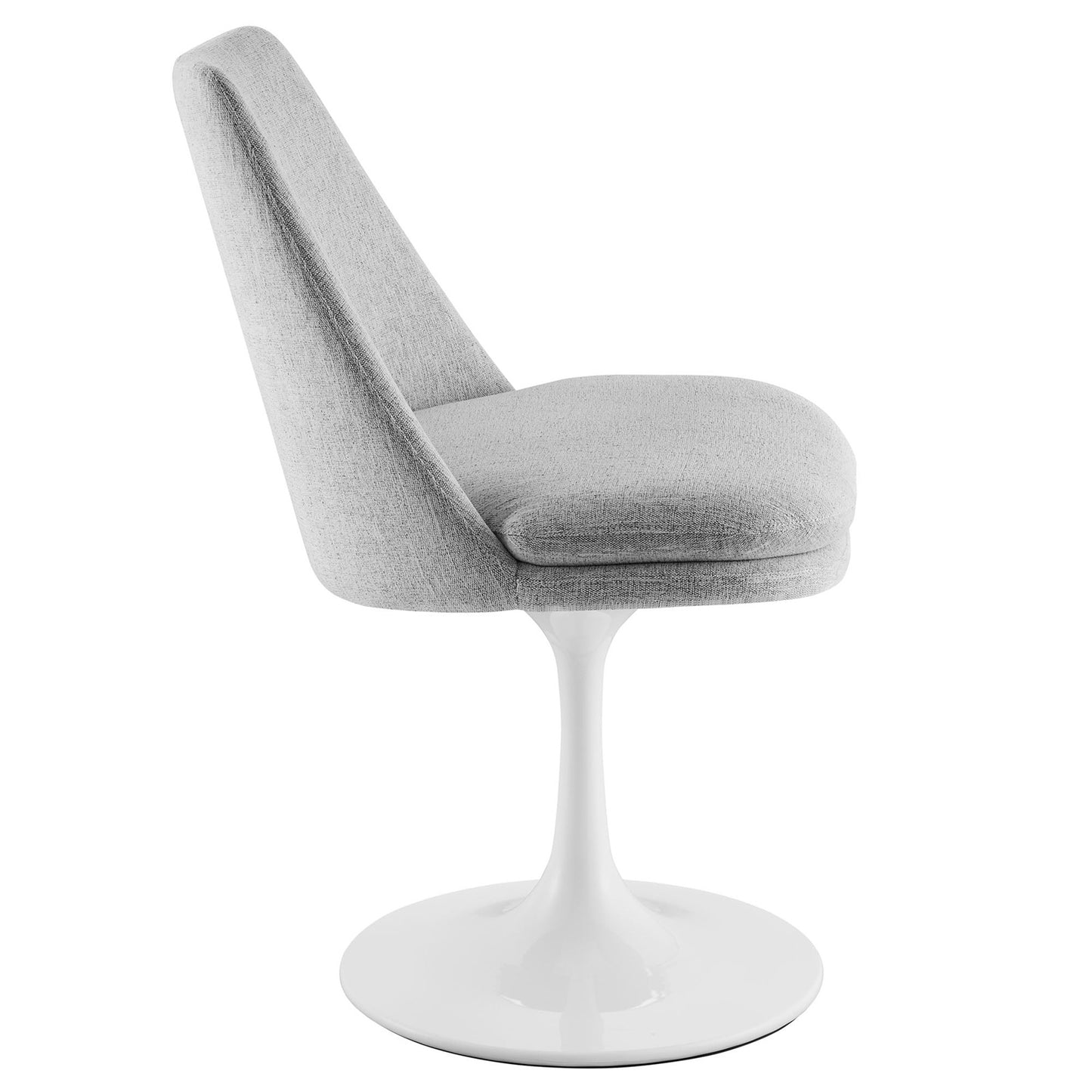 Rose Swivel Side Chair, Light Gray