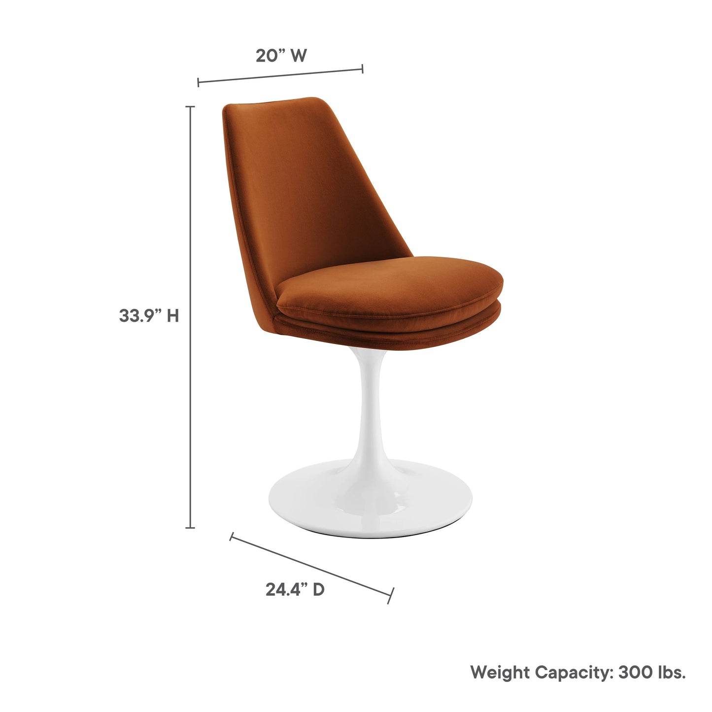 Rose Swivel Side Chair, Tan