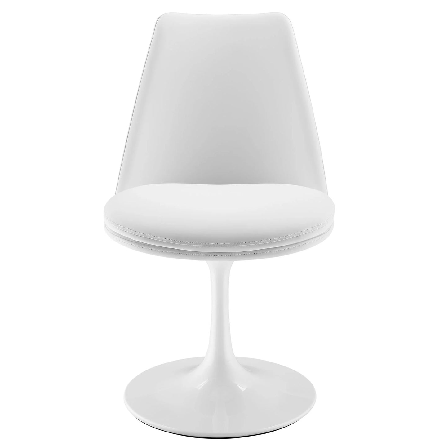 Rose Swivel Side Chair, White
