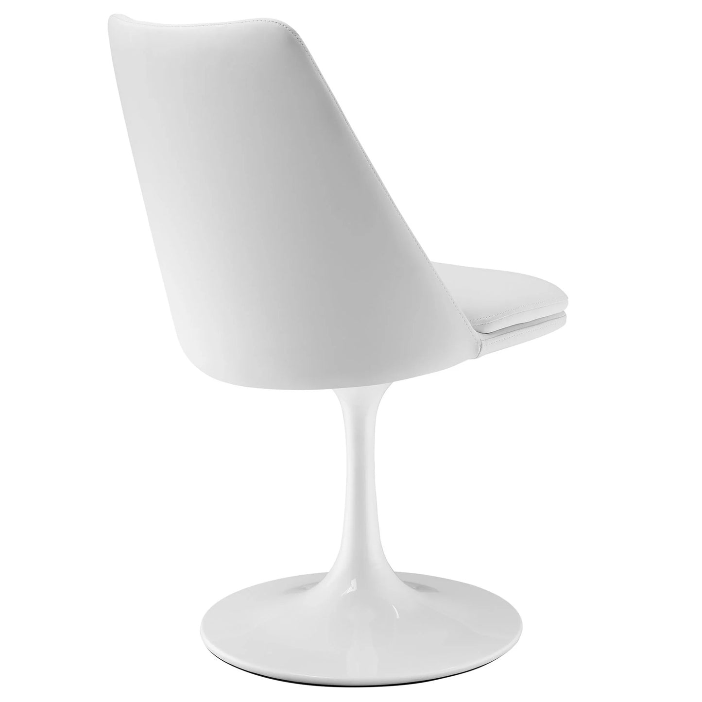 Rose Swivel Side Chair, White