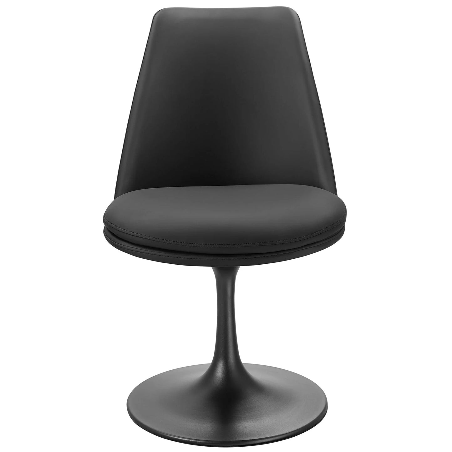 Rose Swivel Side Chair, Black