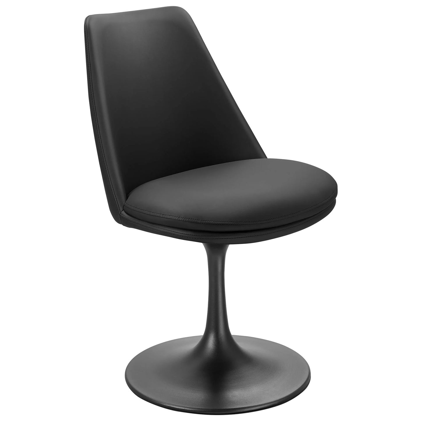 Rose Swivel Side Chair, Black