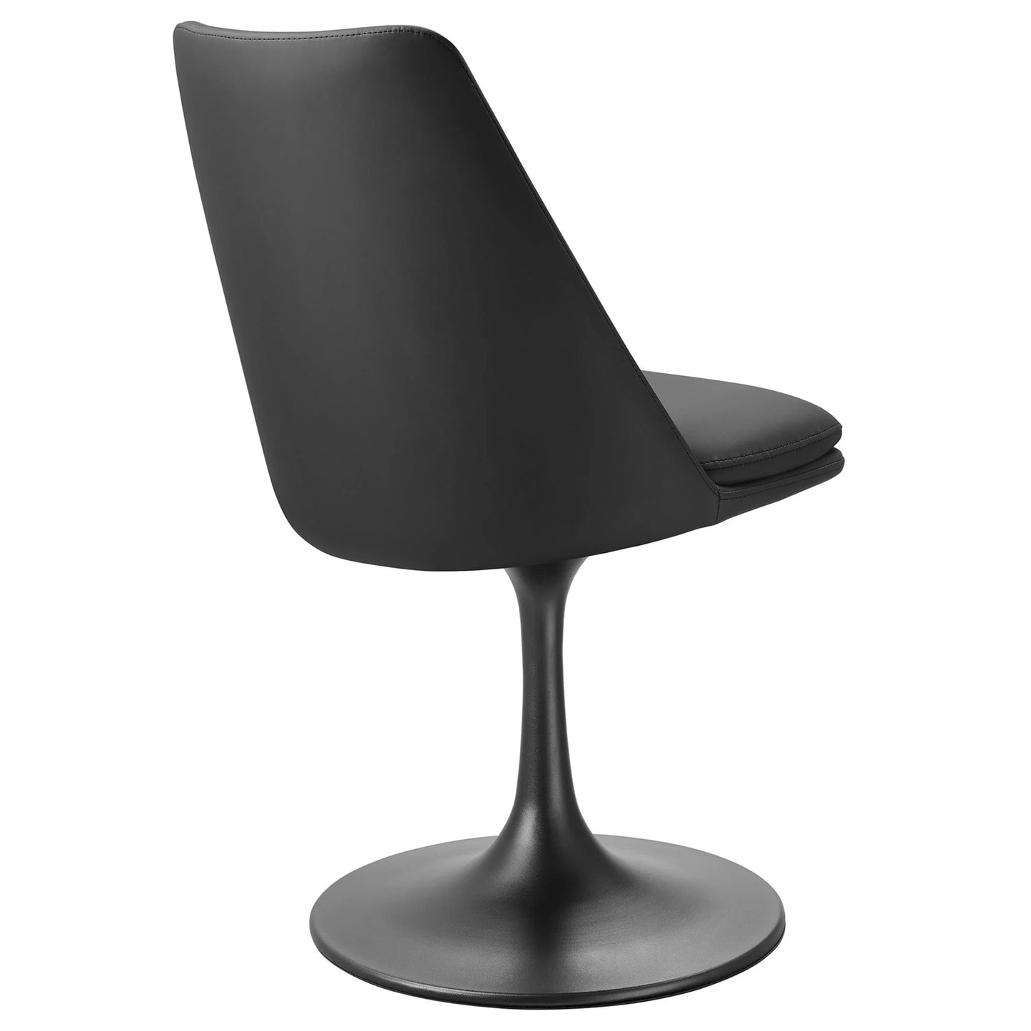 Rose Swivel Side Chair, Black