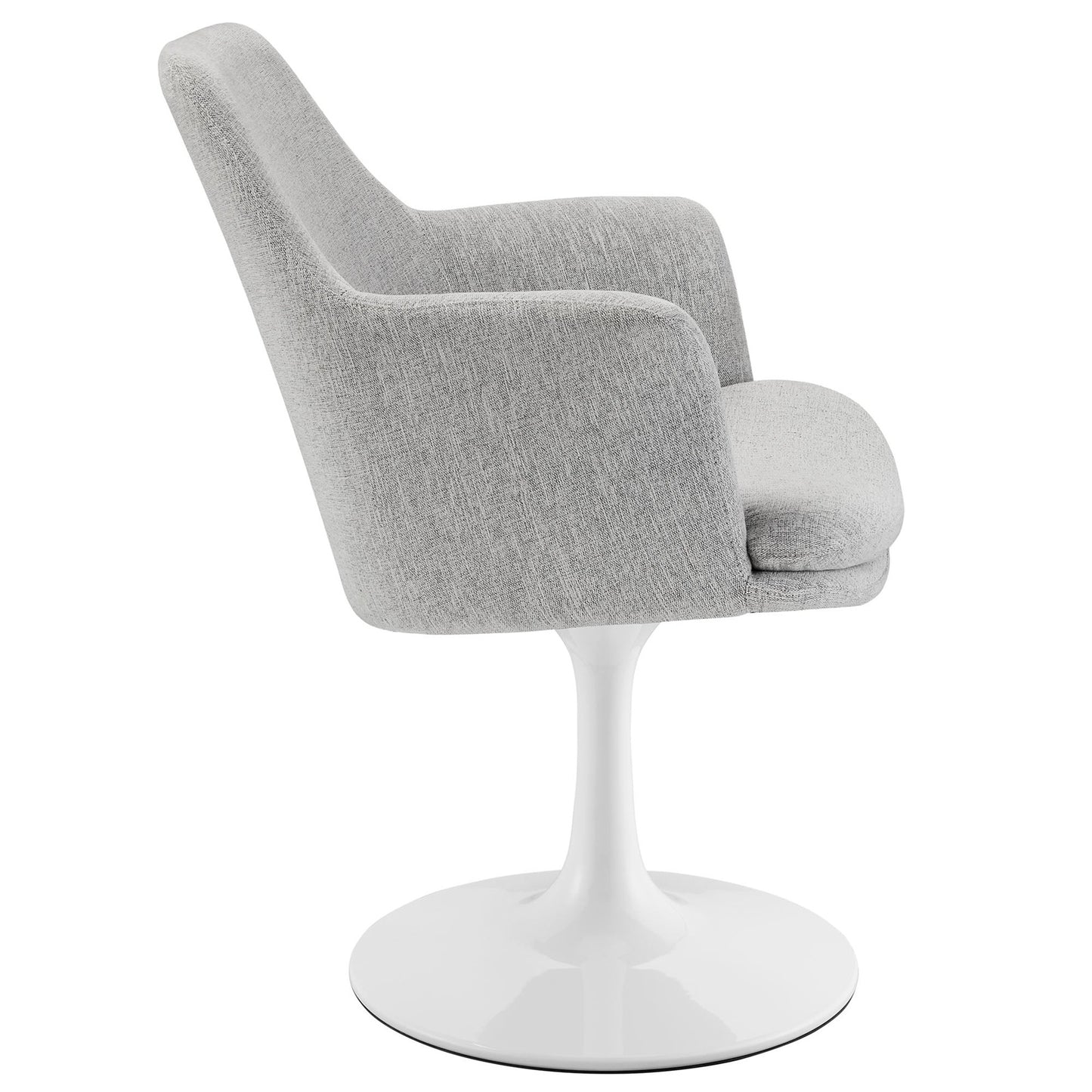 Rose Swivel Armchair, Light Gray