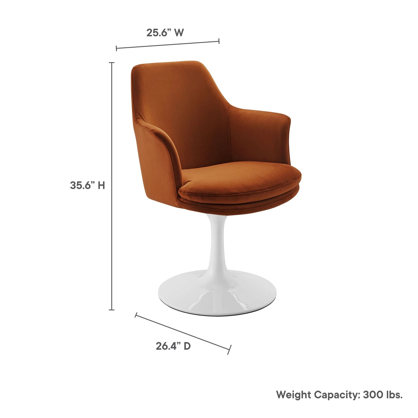 Rose Swivel Armchair, Tan