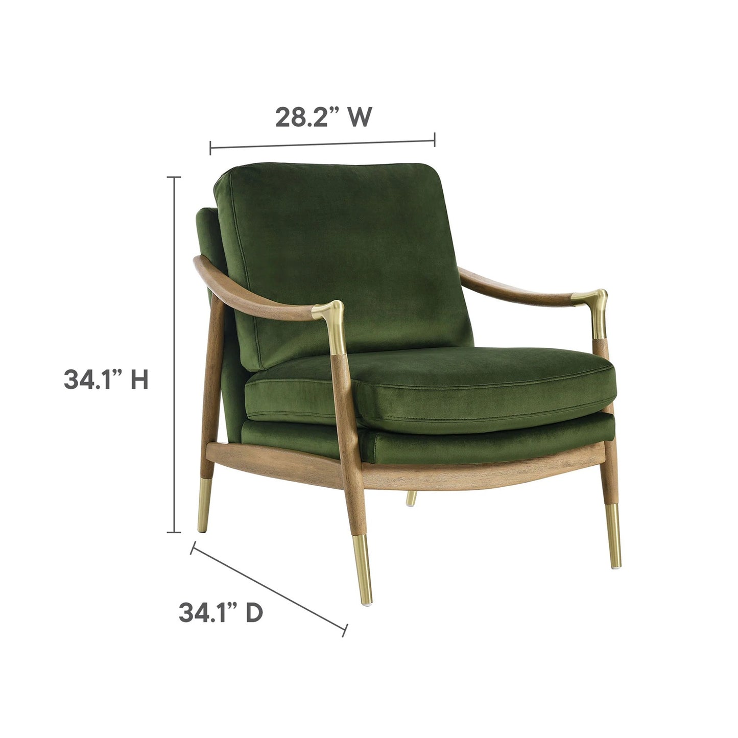 Rollins Armchair, Green