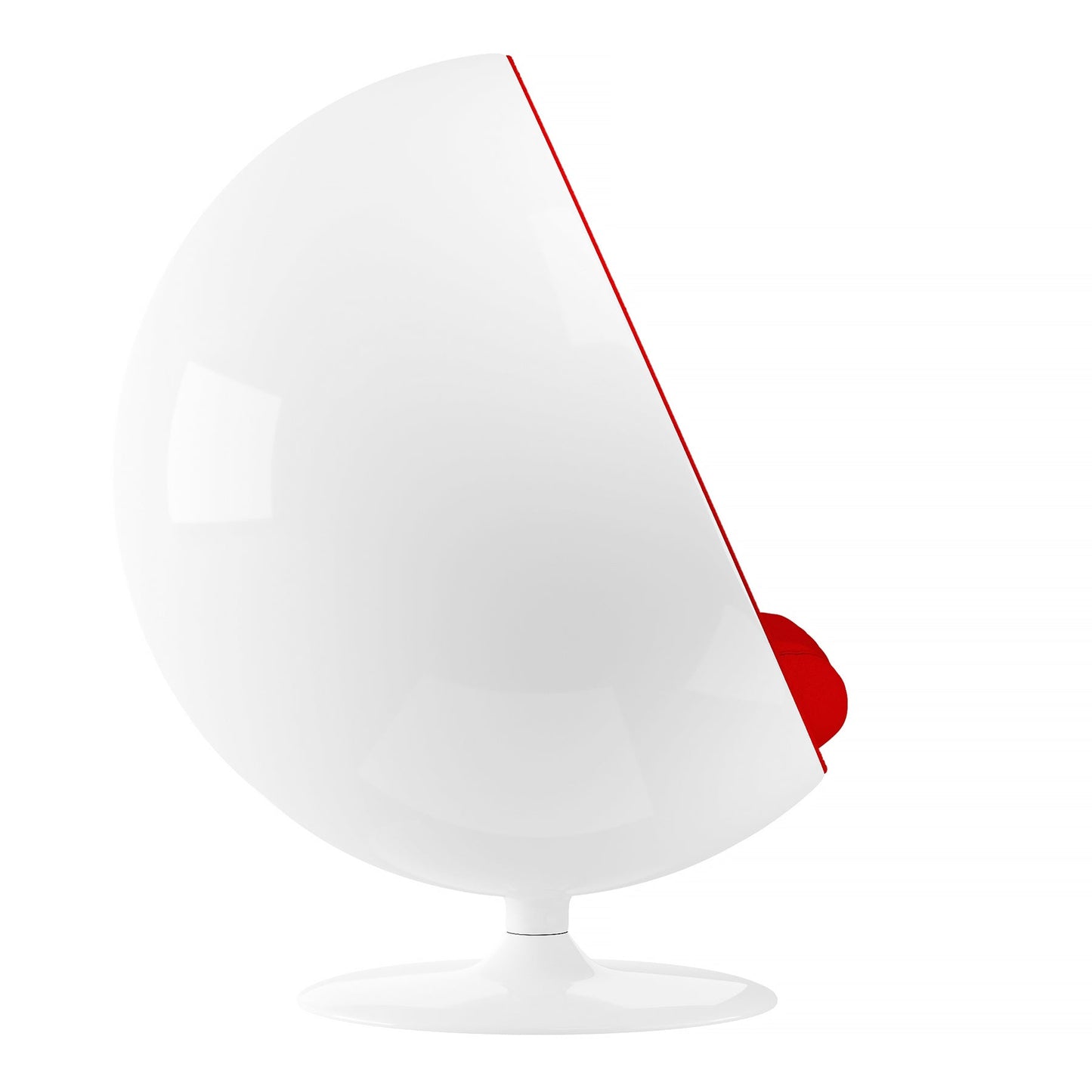 Globe Chair, Red and White