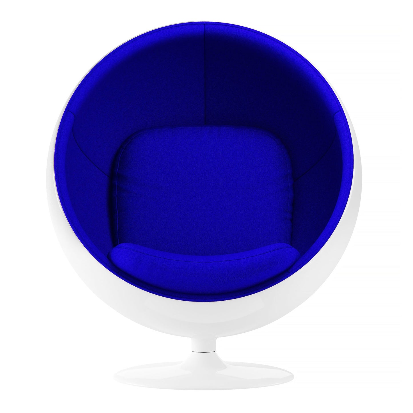 Globe Chair, Blue and White