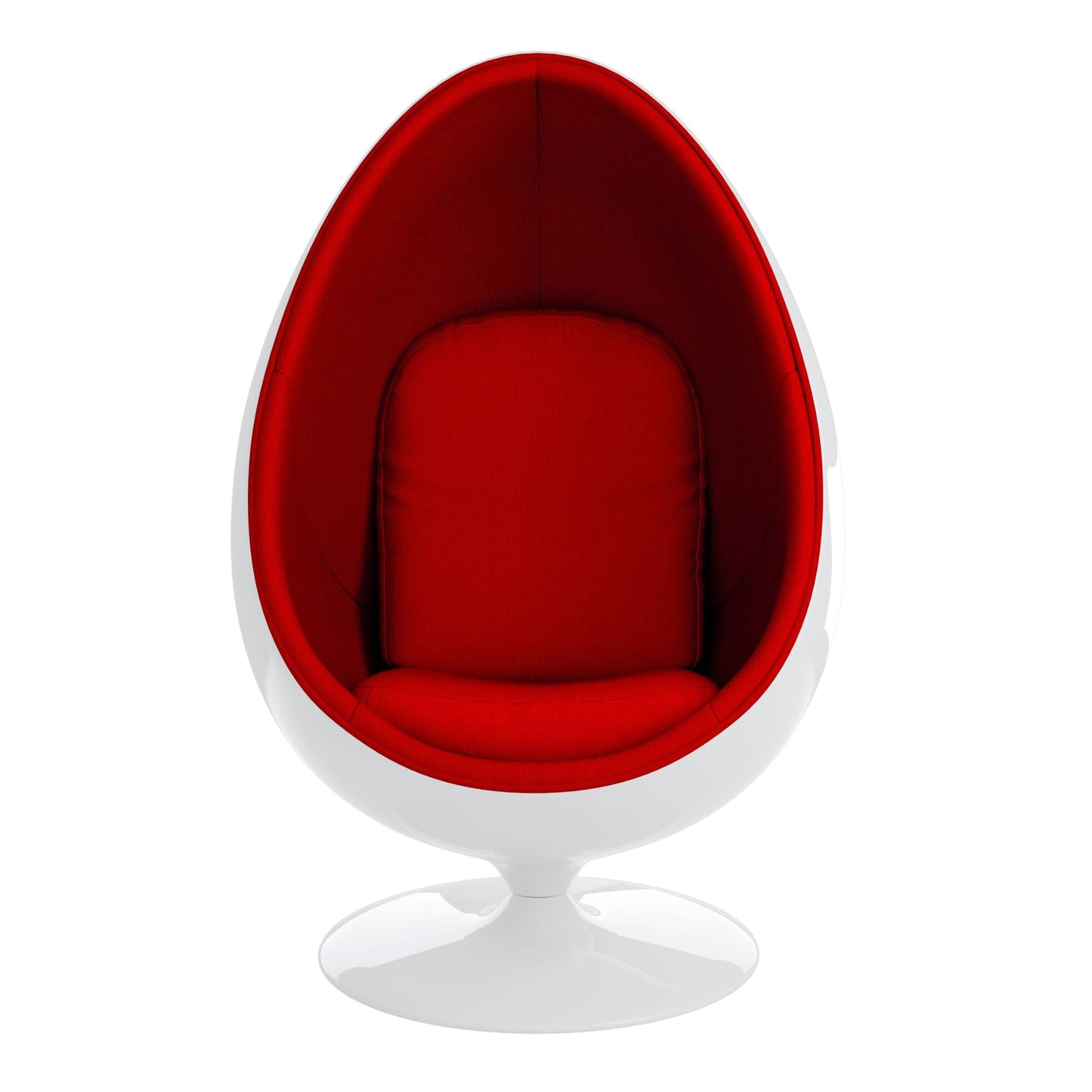 Easter Egg Chair, White and Red