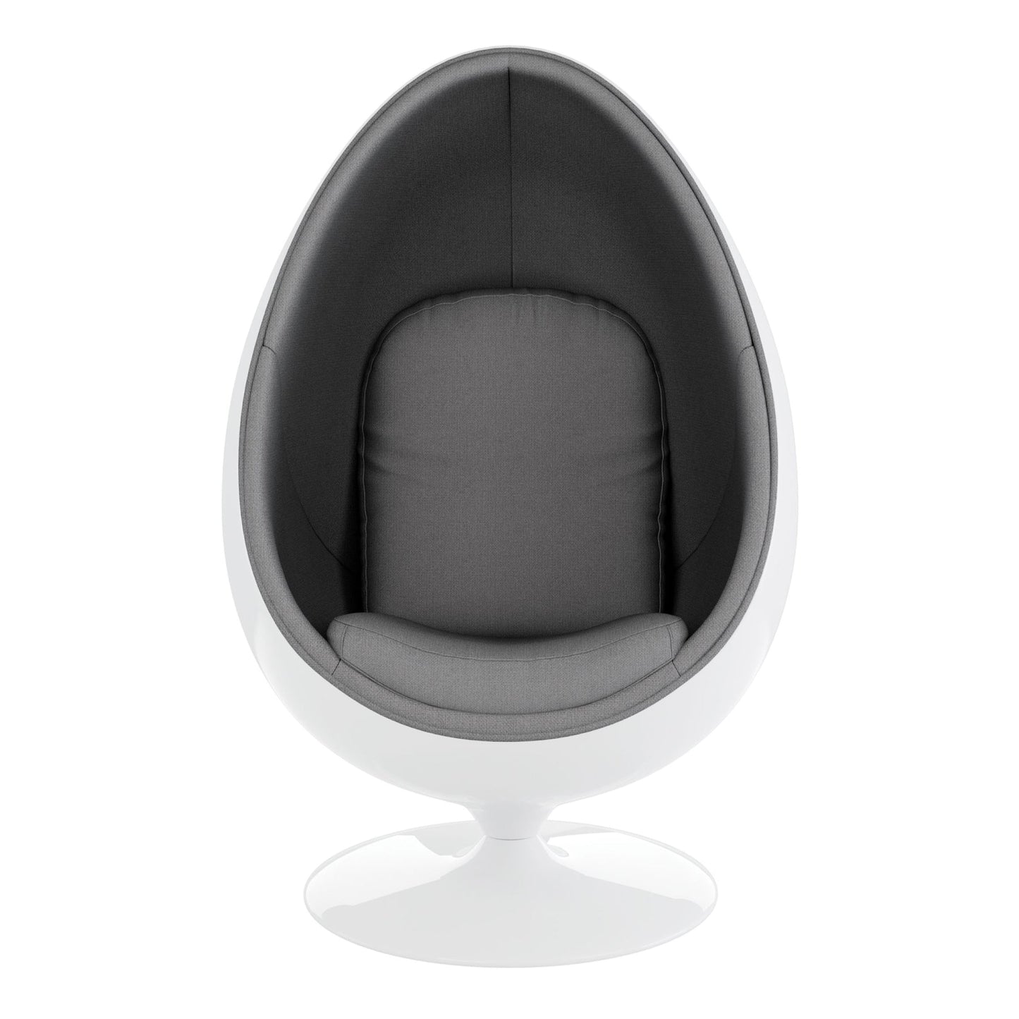 Easter Egg Chair, White and Gray