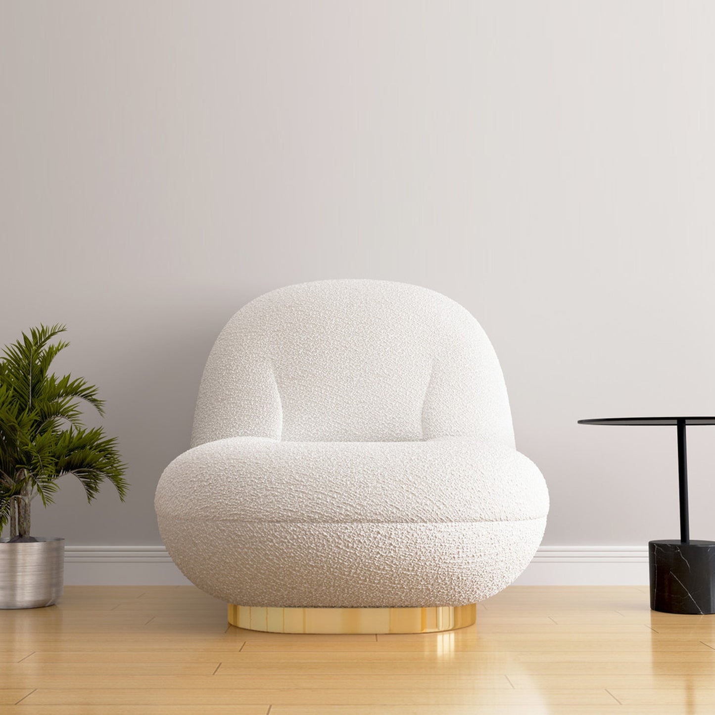 Breeze Swivel Chair, Gold