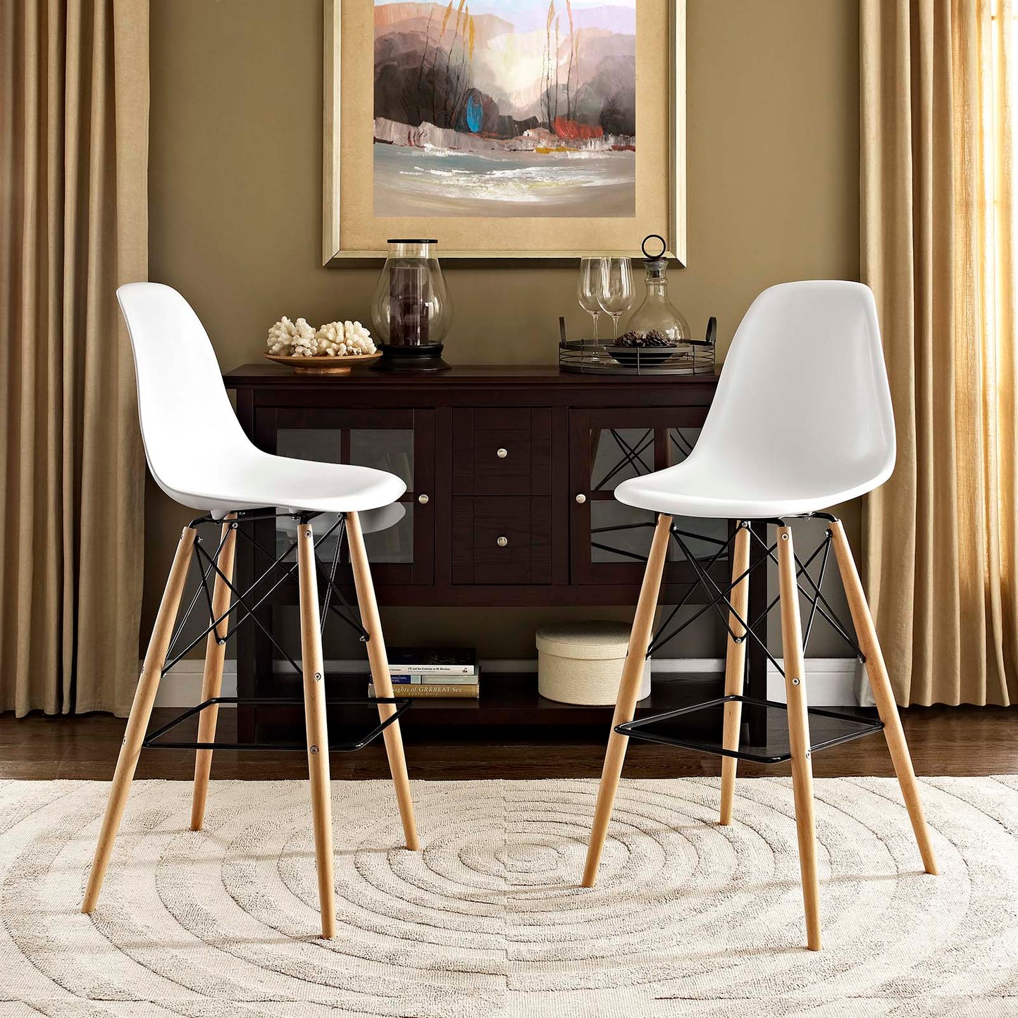 Eiffel Bar Stool, White