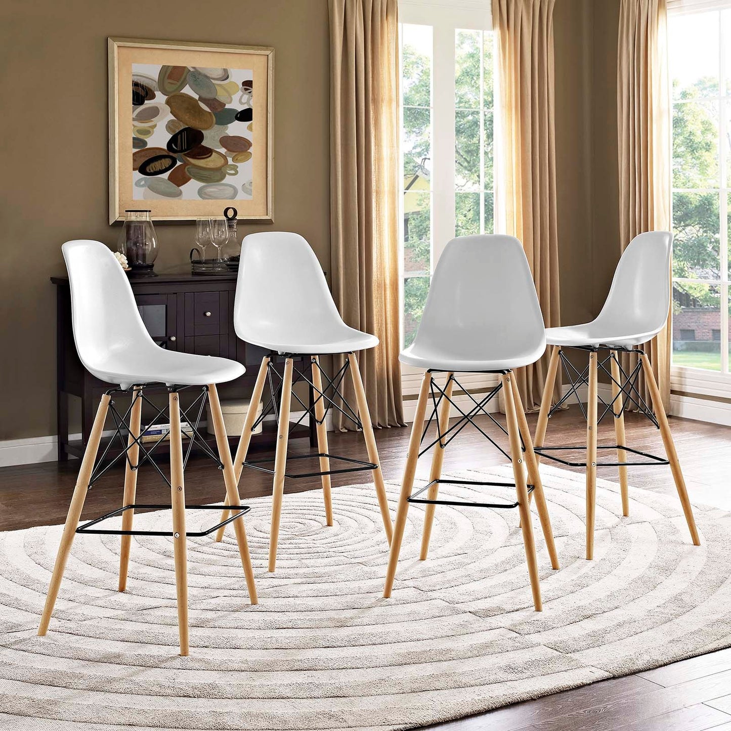 Eiffel Bar Stool, White