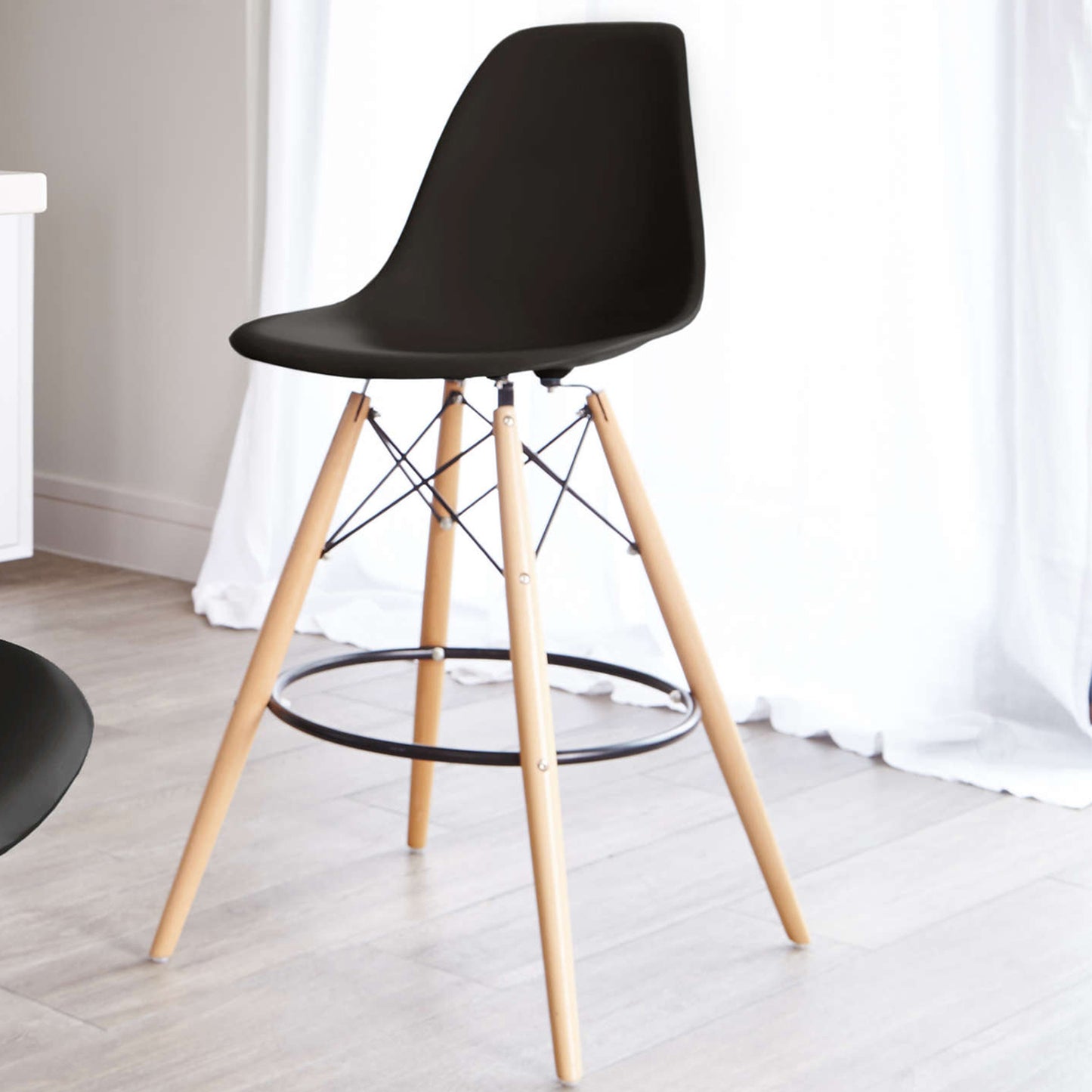 Eiffel Counter Stool, Black