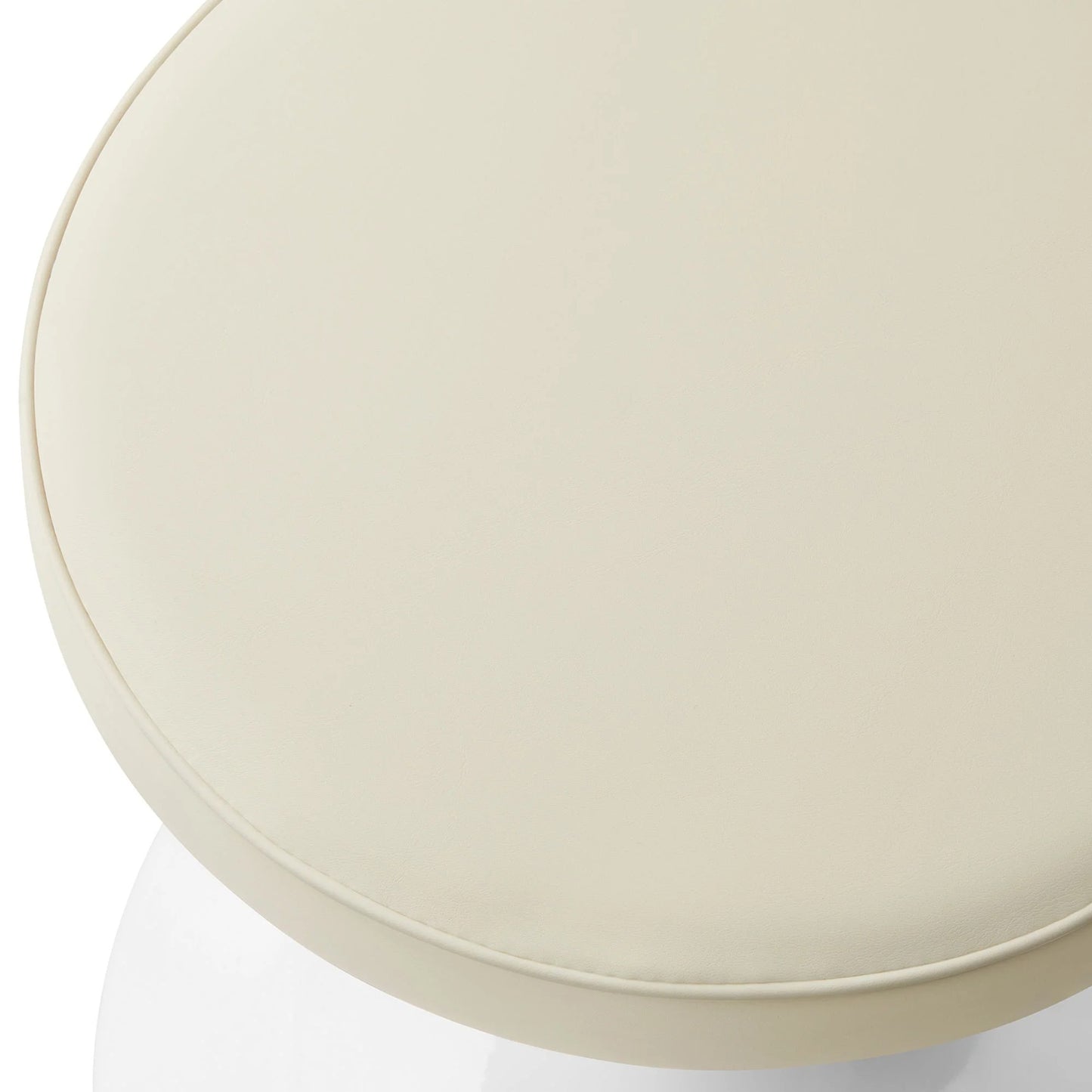 Rose Stool, Beige Leather