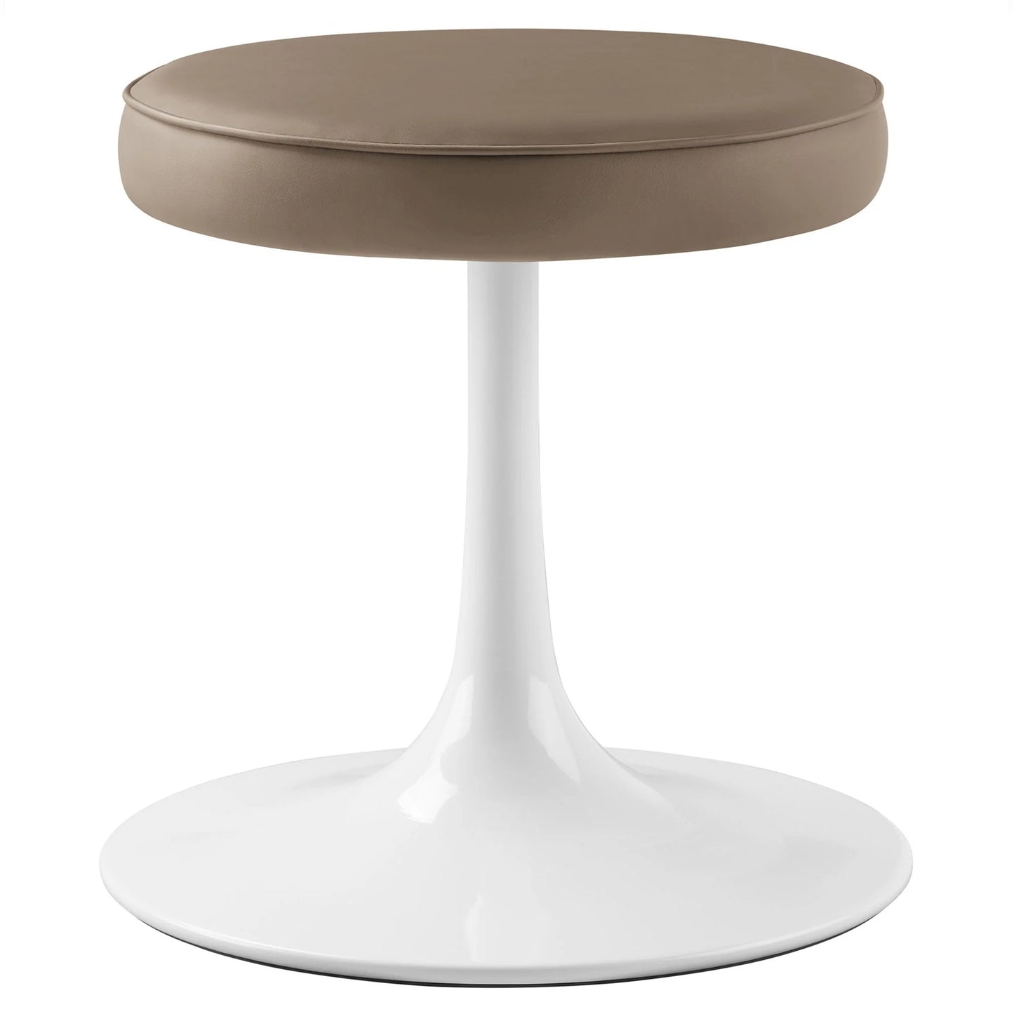 Rose Stool, Brown Leather