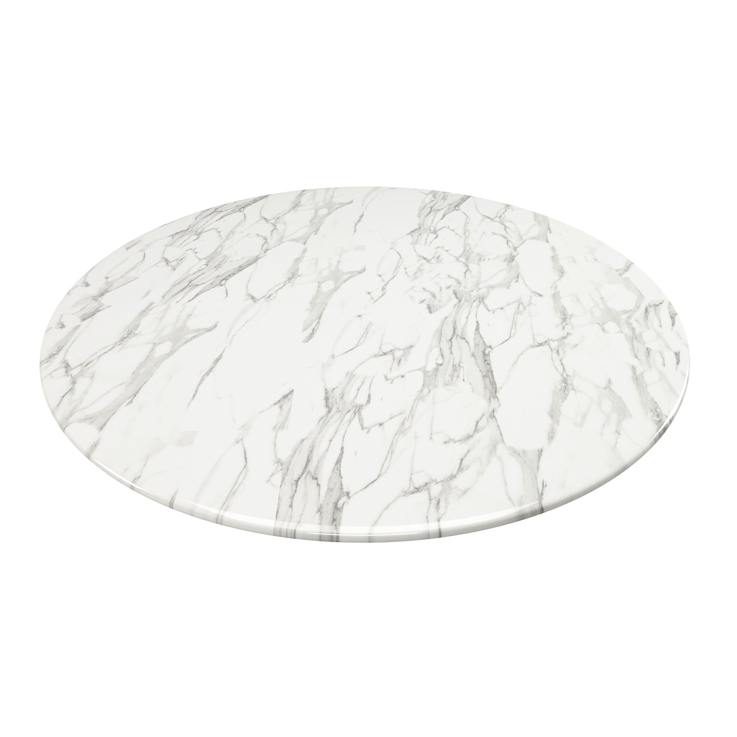 Tulip Marble Dining Table - 32" Round, Gold Base