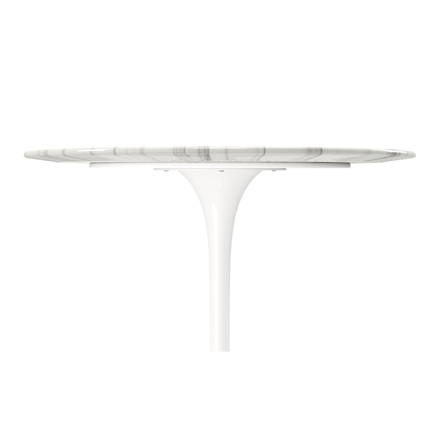 Tulip Marble Dining Table - 32" Round White
