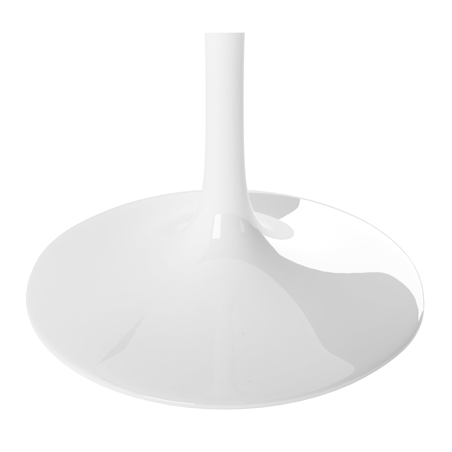 Tulip Fiberglass Dining Table, 32" Round White