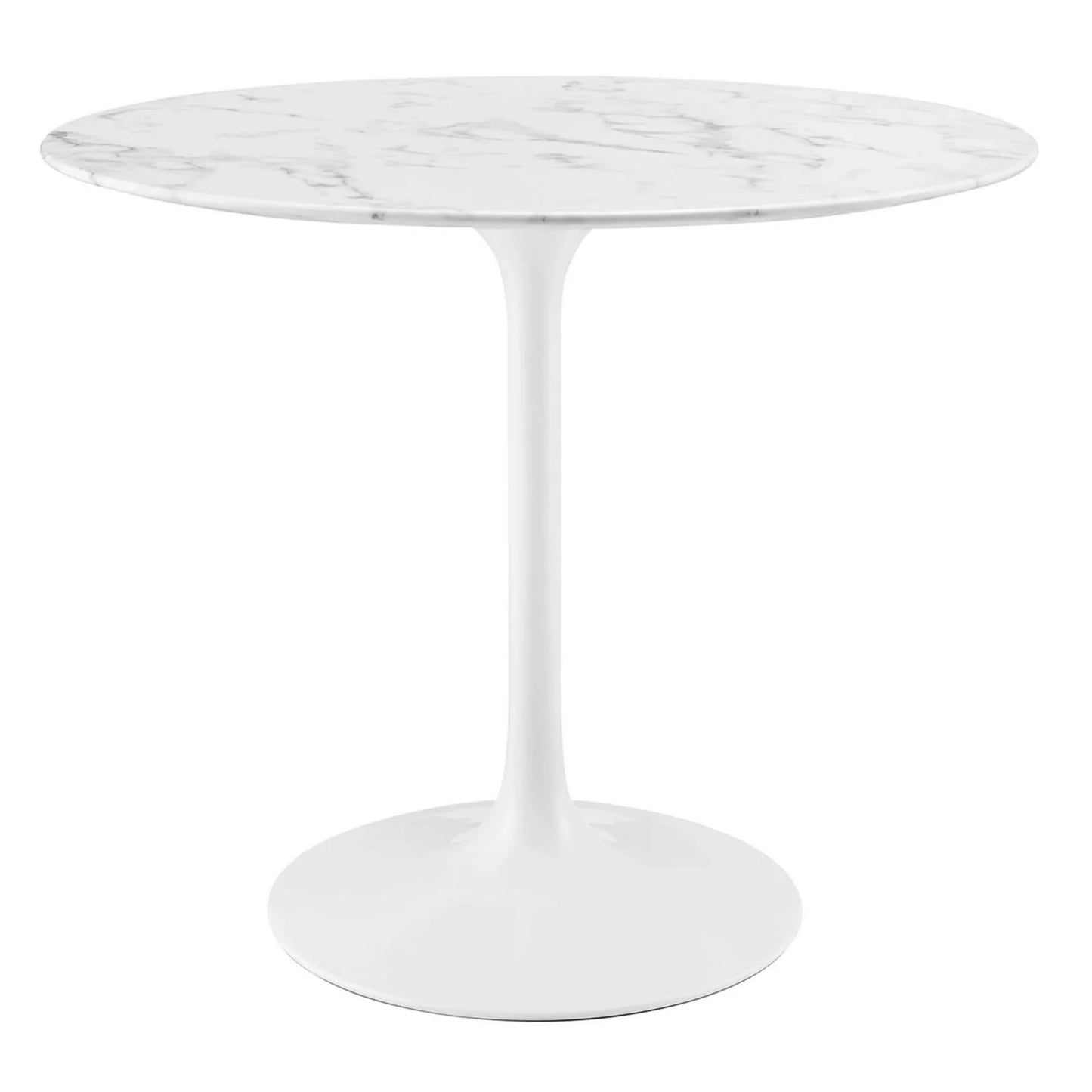 Tulip Marble Dining Table - 36" Round White