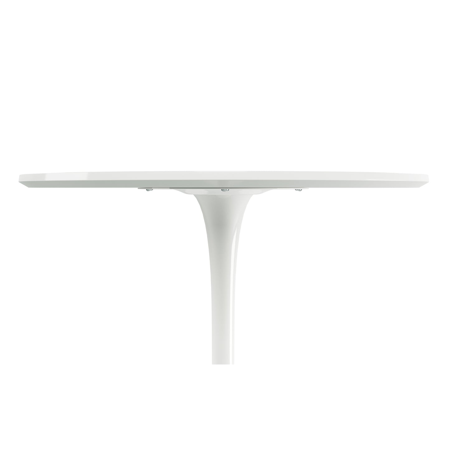 Tulip Wood Top Dining Table, 36" Round White