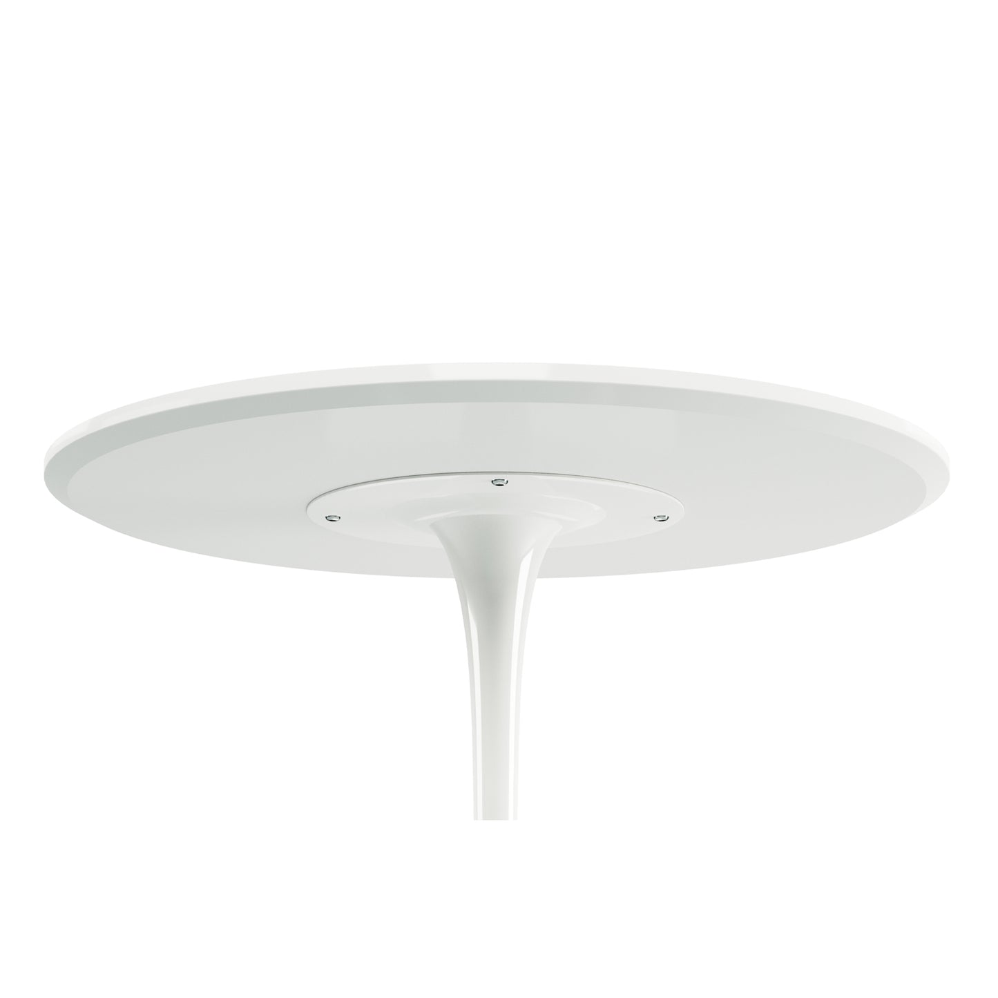 Tulip Wood Top Dining Table, 36" Round White