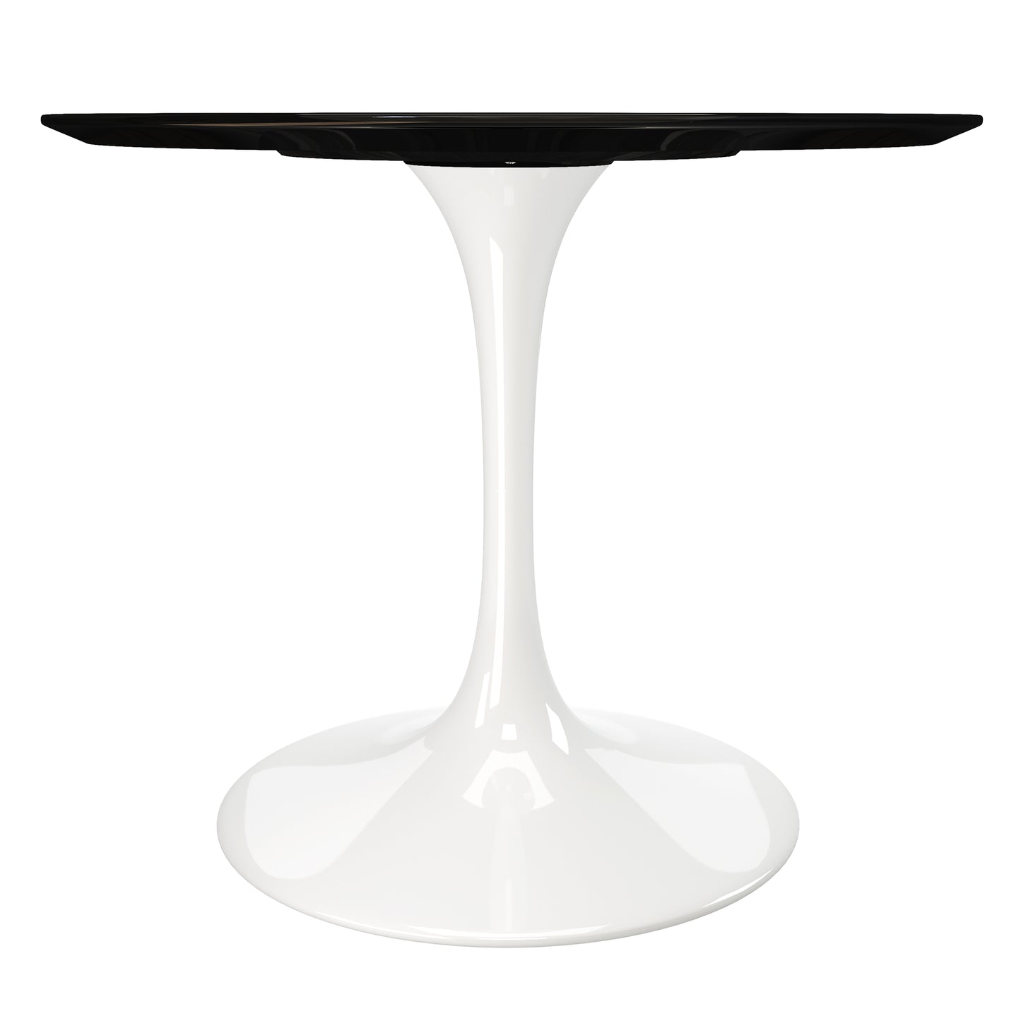 Tulip Fiberglass Dining Table , 36" Round White Base