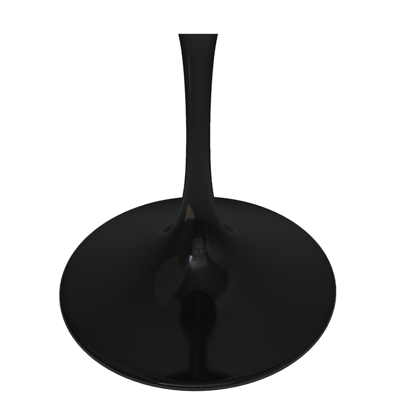 Tulip Fiberglass Dining Table , 36" Round Black
