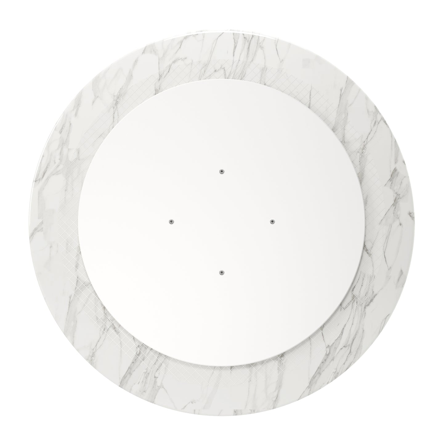 Tulip Marble Dining Table - 40" Round, Gray Base